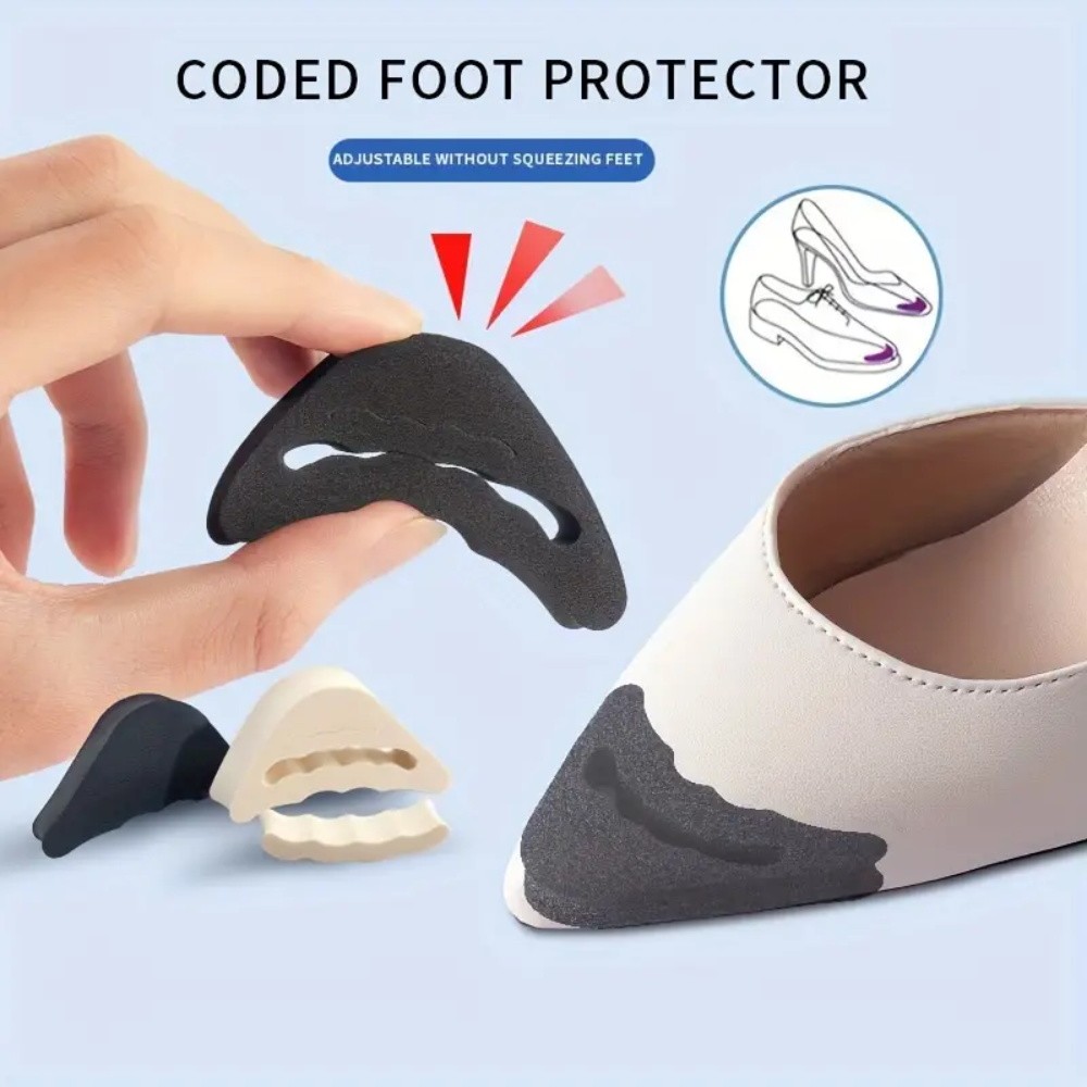 Mulheres Salto Alto Toe Plug Inserir Sapato Sapatos Grandes Dedo Do Pé Almofada De Enchimento Frontal Protetor De Alívio