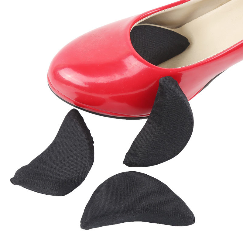 Esponja Toe Plug ajuste anti-sapatos grandes sapatos de couro de salto alto proteção para os pés almofada frontal antepé