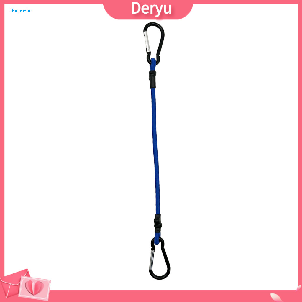 Adjustable Tie Down Ropes for Camping Heavy Duty Bungee Cords with Hooks Durable Cord Metal – Elastic Secure Strap for