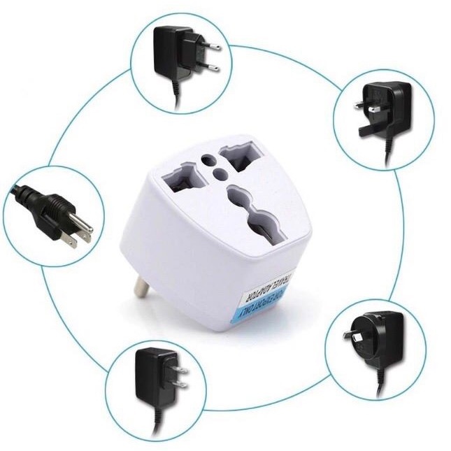 Adaptador De Tomada Universal Para 6 Tipos De Entrada Padrão Usa Para Brasil Versátil Perfeito para Viagens Bivolt