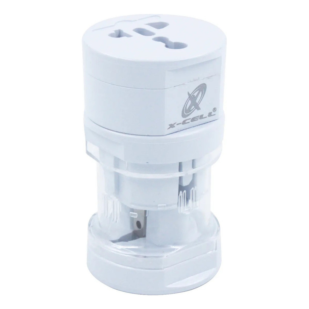 Plug Adaptador Universal de Tomada Viagem Padrões Europeus Americanos Asiáticos e UK