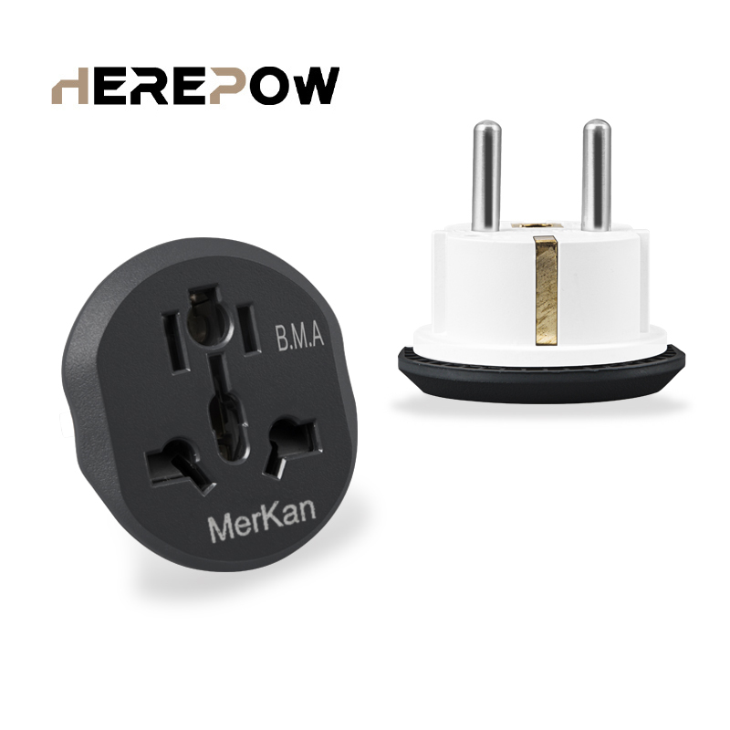 Tomada De Energia Universal Conversor Adaptador Viagem Au Eua Reino Unido Para Ue Casa Parede 16A Uso