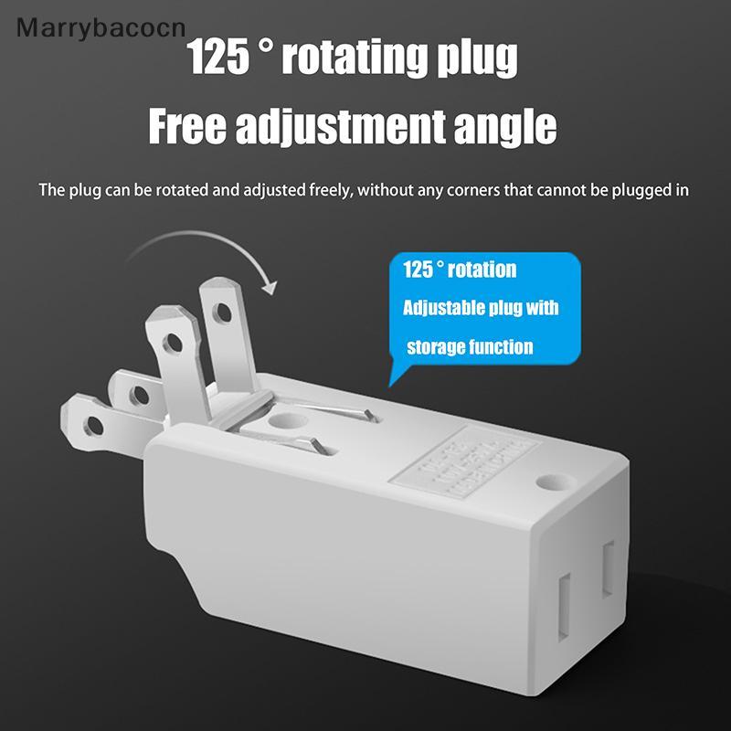[MAR] Extensão De Tomada De Parede 3 Em 1 US Electric Soet Adaptador 125 Graus México Canadá Travel Aadapter Conversor D