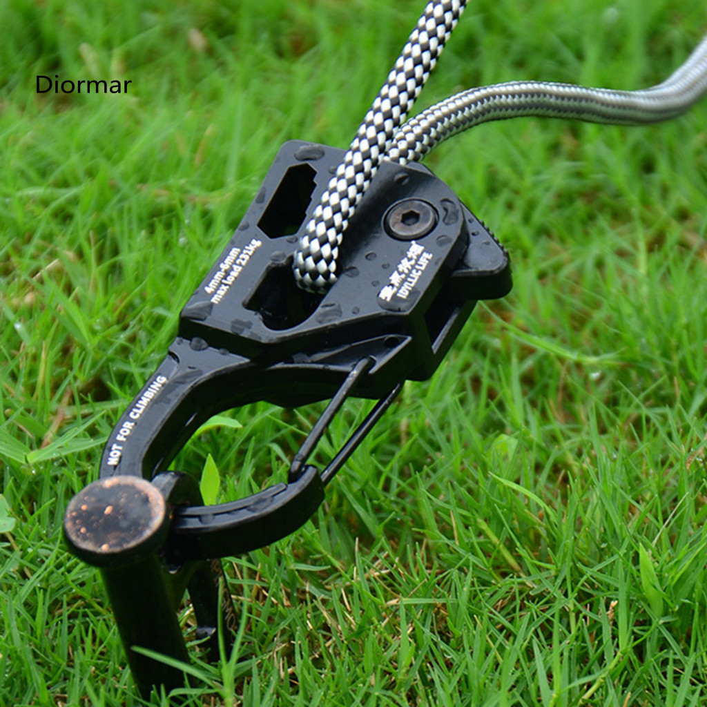 Tent Cord Tensioner Lightweight Rope Tightener 2/4 Pcs Heavy Duty Aluminum Alloy Adjuster for Outdoor Camping Hiking Bac