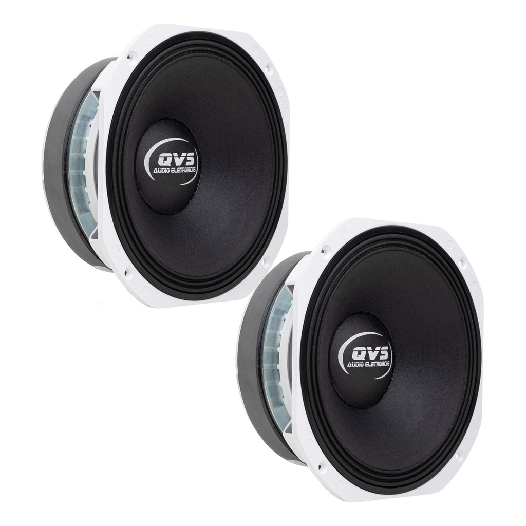 2 Alto Falante QVS 10MGS810 10 polegadas 400rms Médio Grave QVS Som Automotivo Som profissional