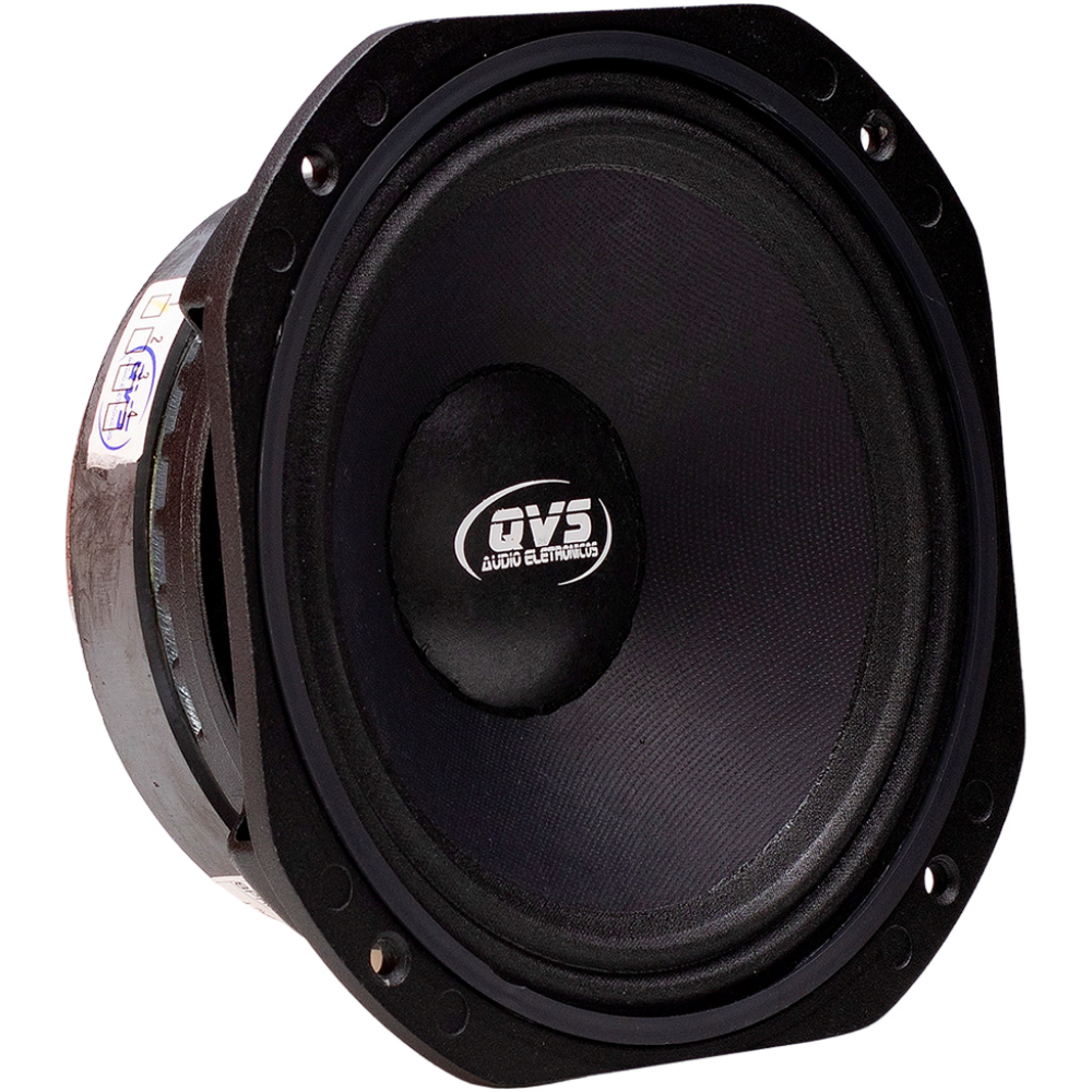 Alto Falante 8 Polegadas QVS 250W RMS Médio Grave Som Automotivo Profissional Alta Qualidade