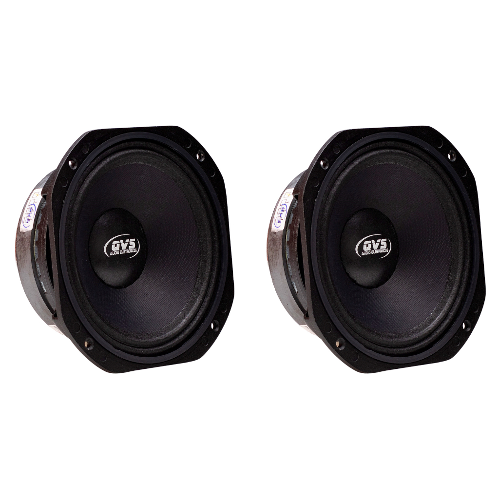 2 Alto Falante 8 Polegadas QVS 250W RMS Medio Grave Som Automotivo Som Profissional Line Array Bob