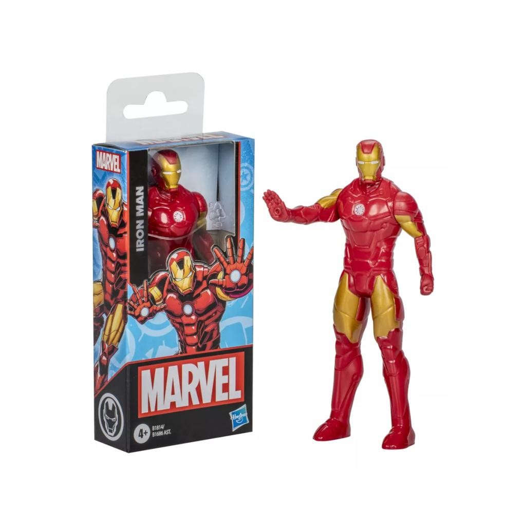 Boneco Homem De Ferro Marvel Avengers 15cm Hasbro Brinquedo Infantil Articulado Herói Original Colecionável