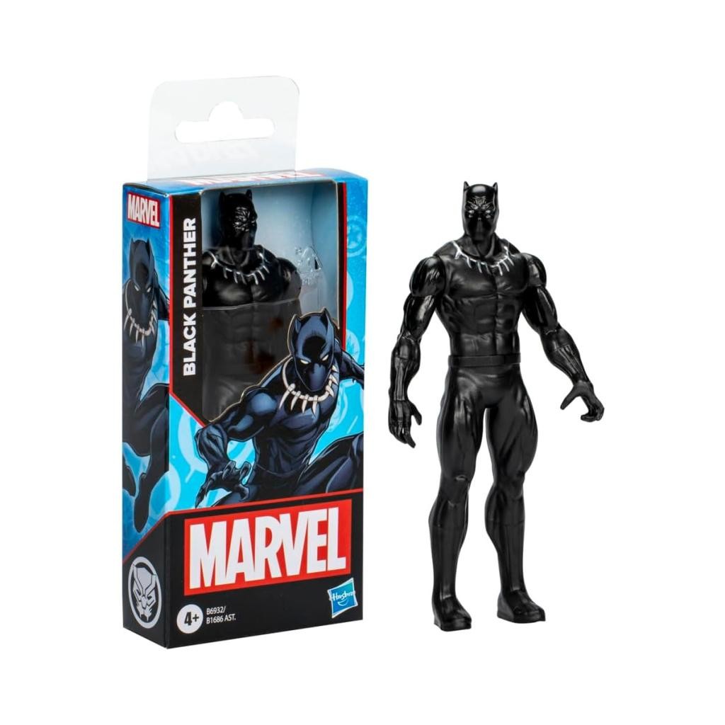 Boneco Pantera Negra Marvel Avengers 15cm Hasbro Brinquedo Infantil Articulado Herói Original Colecionável