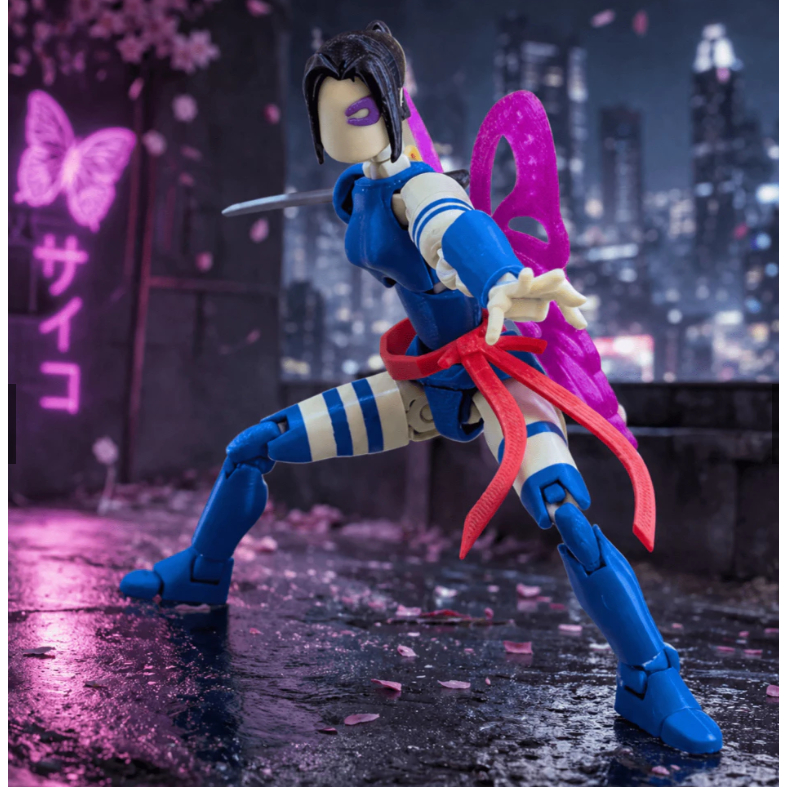 Boneco Dummy 13 Articulada Marvel Rivals Vingança Psylocke Brinquedo - Montado