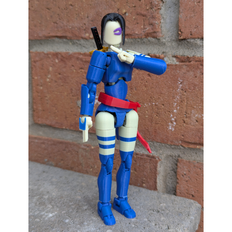 Muggora Boneco Dummy 13 Articulada Marvel Rivals Vingança Psylocke Brinquedo Decoração