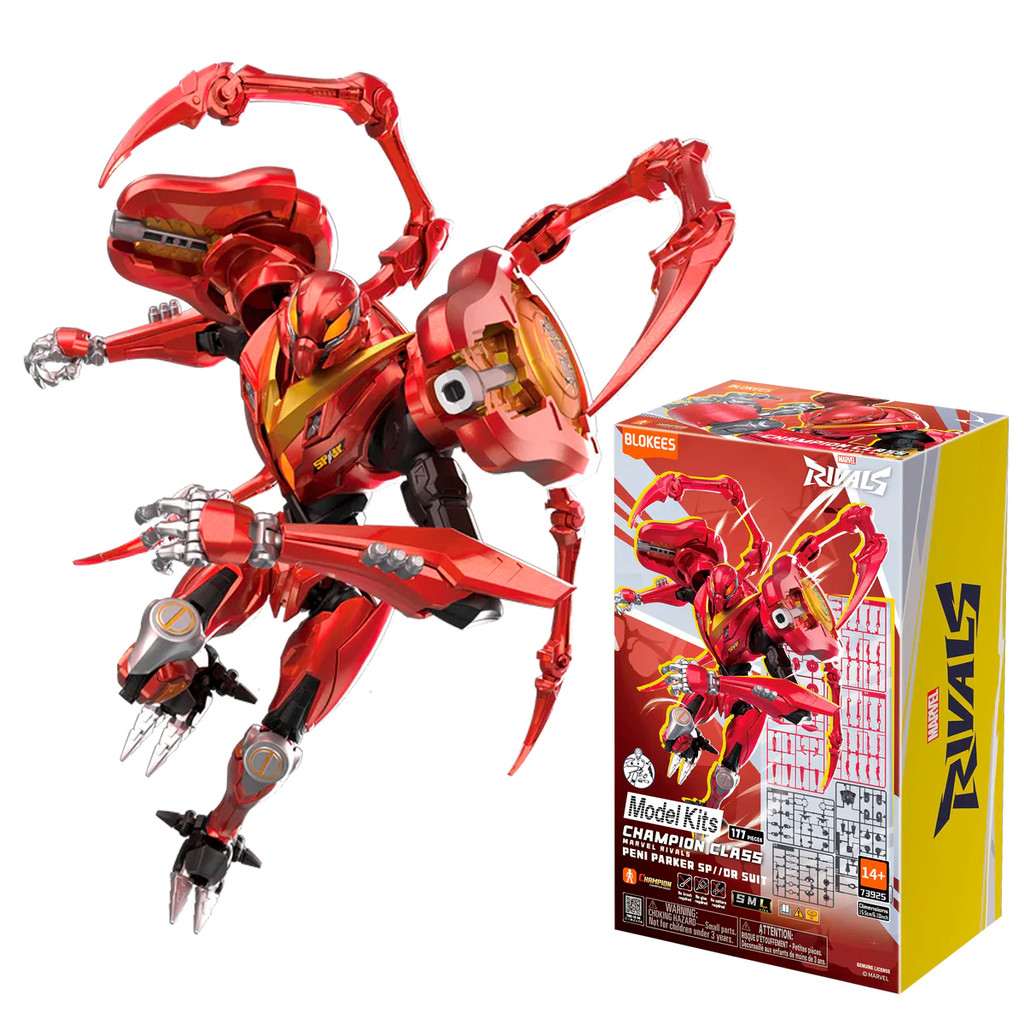 Boneco Articulado Montável Blokees Marvel Rivals 09 Peni Parker SP//DR Suit Colecionável Model Kit