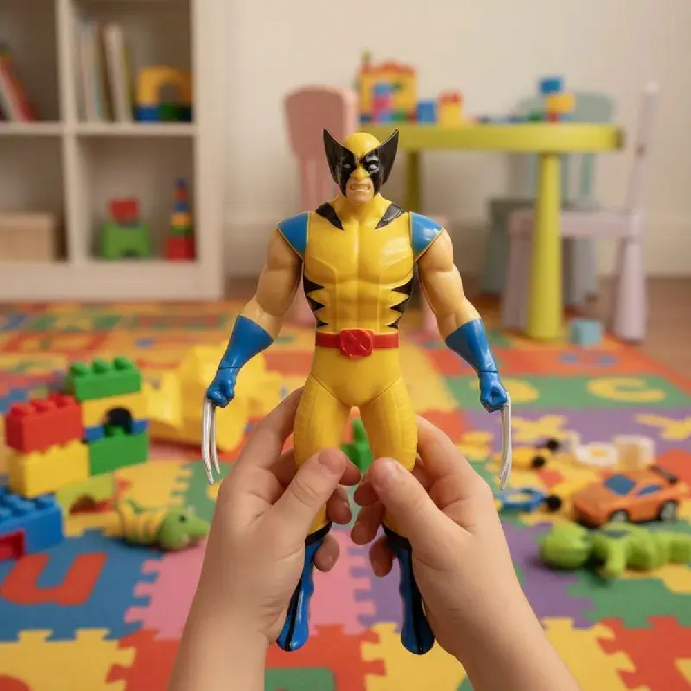 Boneco Wolverine Xmen Marvel 22cm Articulado