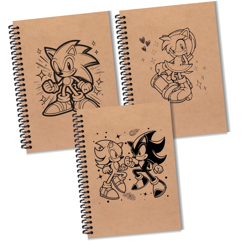 Sketchbook Sonic Caderno de Desenho e Anotações A5