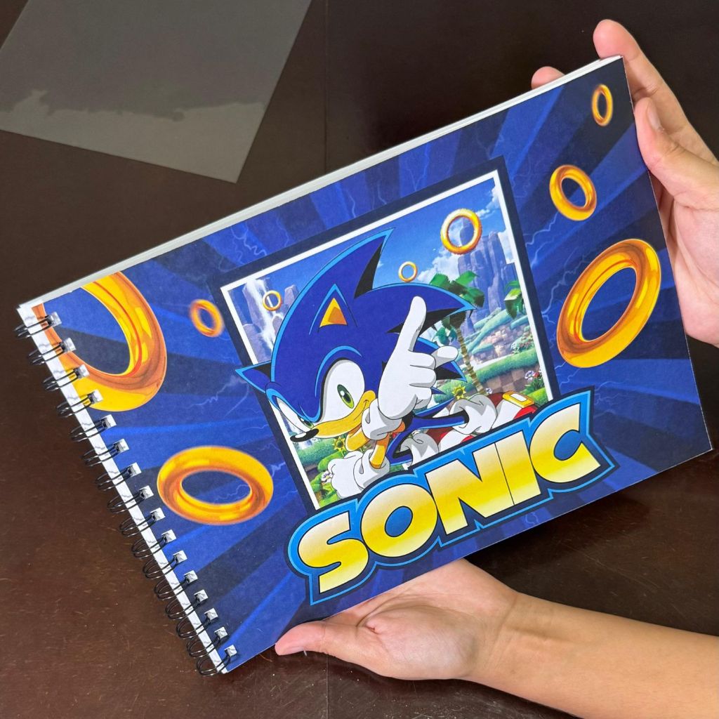 Livro de Colorir Infantil Sonic Caderno de Desenhos