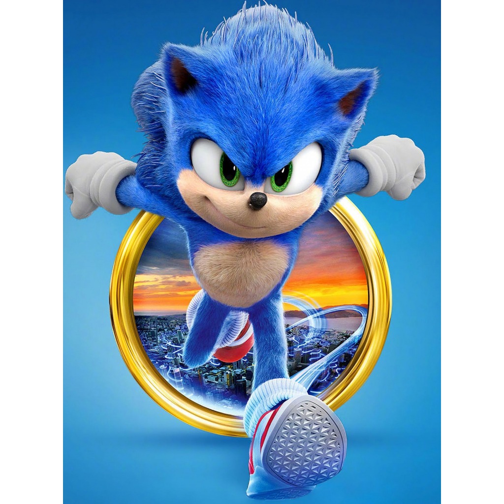 Caderno Desenho Sonic 10 matérias 200 Folhas universitário resistente