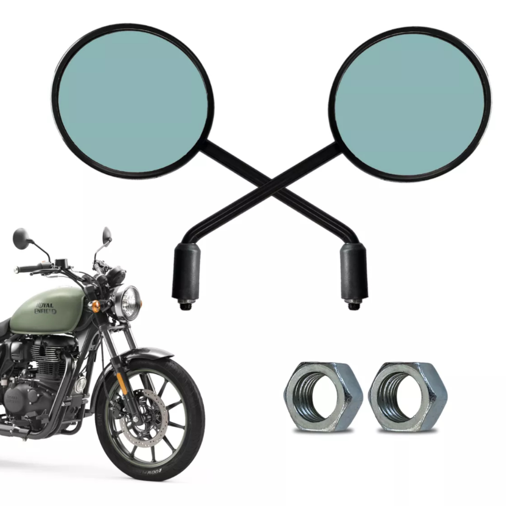 Par Espelho Retrovisor Convexo Royal Enfield Meteor Hunter 350 Himalayan 411