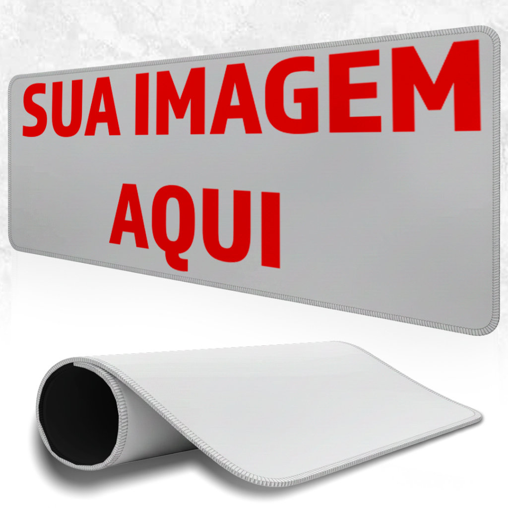 MousePad Gamer Speed Confortavel Com Bordas Costurdas E Base Antiderrapante Perssonalizado Com Sua Foto/ Logo/ Arte