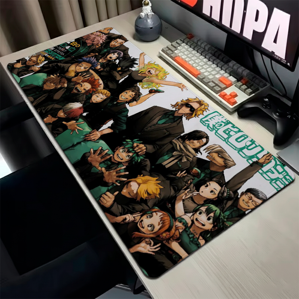 MousePad Gamer Speed Liso Confortavel Com Base Antiderrapante Bordas Costurdas Estampa De Anime Estilosa Varios Tamanhos