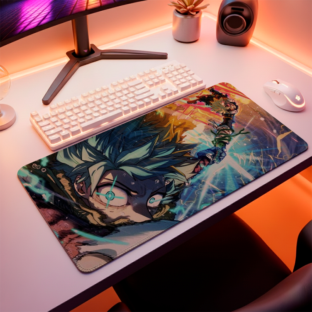 MousePad Speed Gamer Liso Confortavel Com Bordas Costurdas E Base Antiderrapante Com Estampa De Anime Estiloso Detalhado