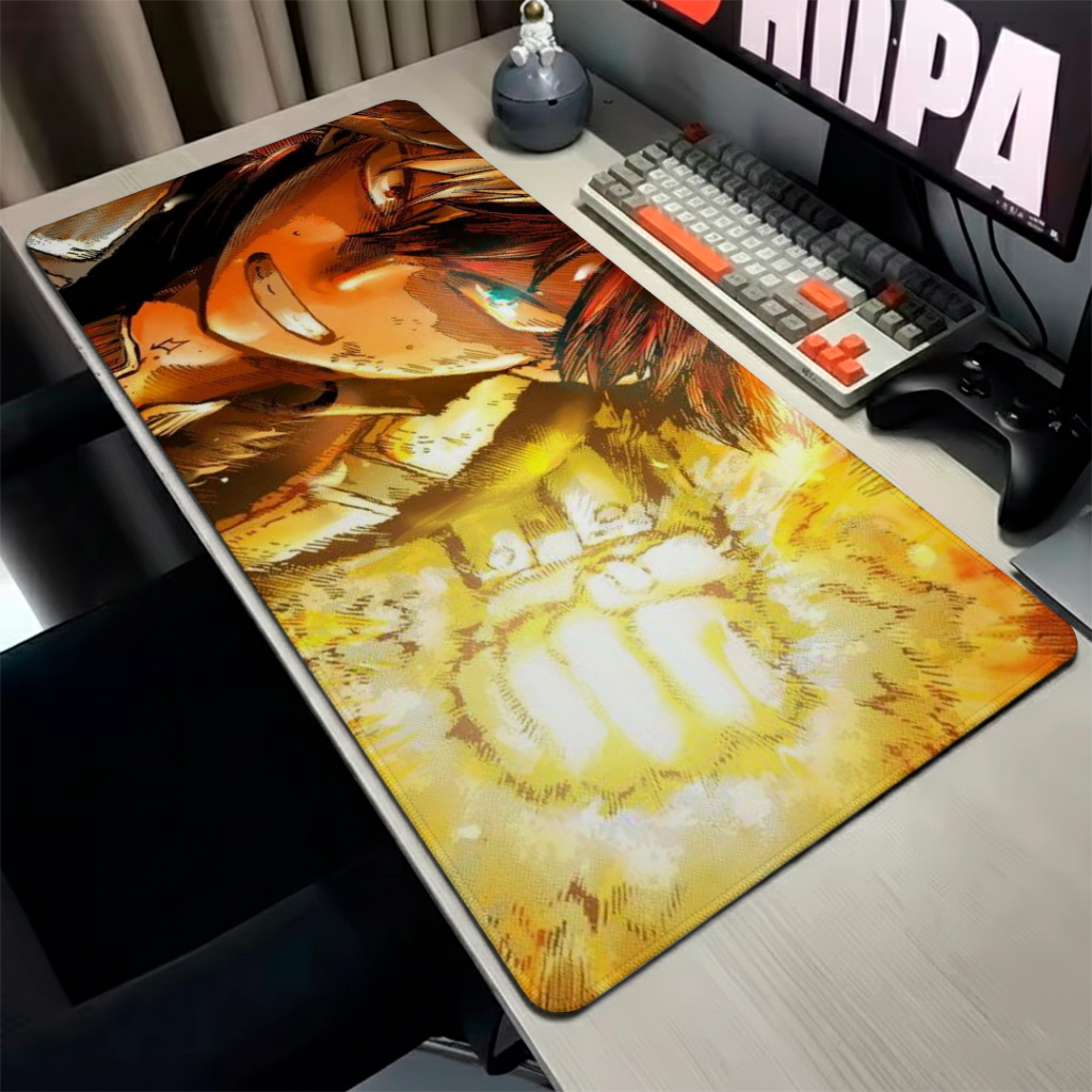MousePad Gamer Speed Com Base Antiderrapante Liso Sem Relevos E Bordas Costuradas Com Perssonalização De Anime