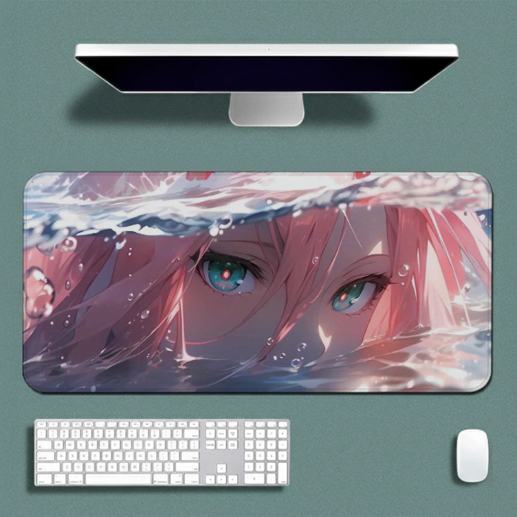 MousePad Speed Gamer Liso Confortavel Sem Relevo Com Base Antiderrapante E Bordas Costuradas Estampa De Anime Estilosa