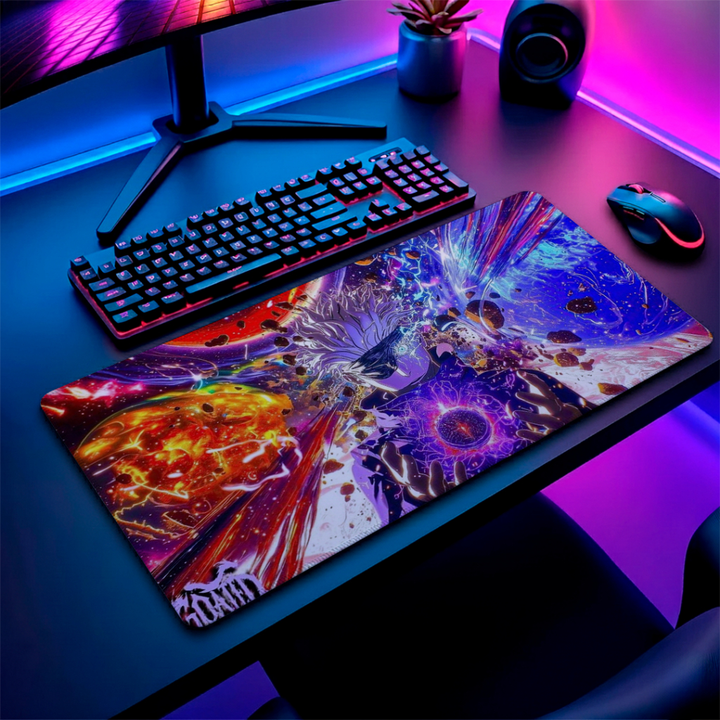 MousePad Speed Gamer Confortavel Com Bordas Costuradas E Base Antiderrapante Custo Beneficio Com Estampa De Anime