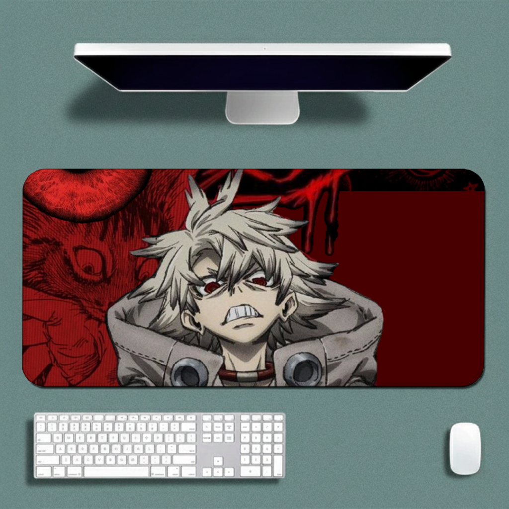 MousePad Gamer Speed Liso Confortavel Com Bordas Costurdas E Base Antiderrapante Fundo De Anime Mega Estilosa Detalhada