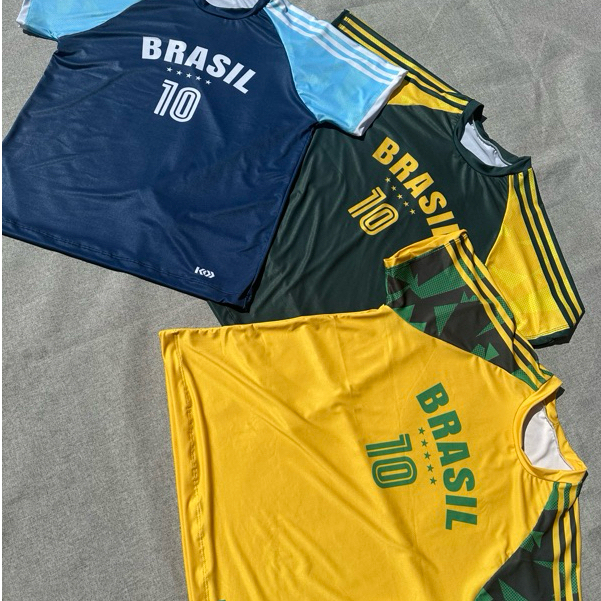 Camiseta Brasil Dry Fit Masculina Feminina Infantil Academia Treino Futebol Torcida 2026 street