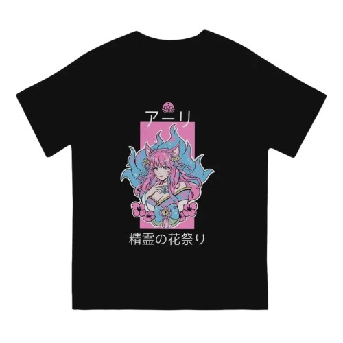 Camiseta Ahri lol Novidade Tees, Y2K, AHRI feminina Estilo gamer