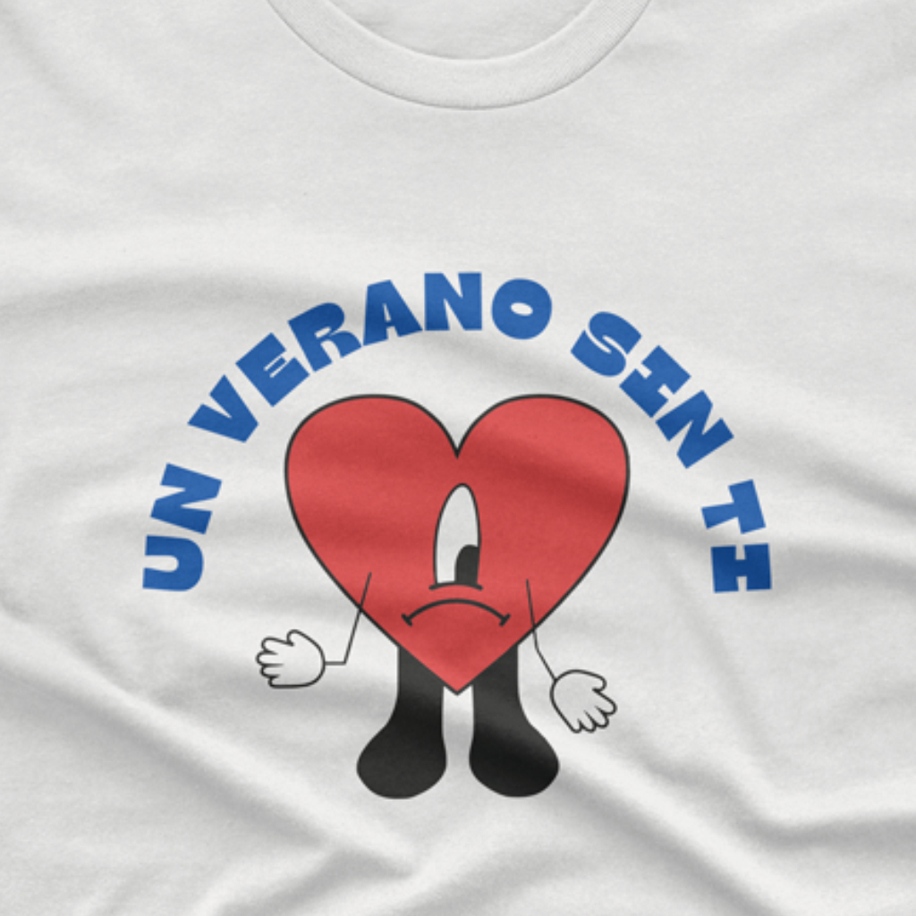 Camiseta Un Verano Sin Ti (Bad Bunny) de Algodão Unissex