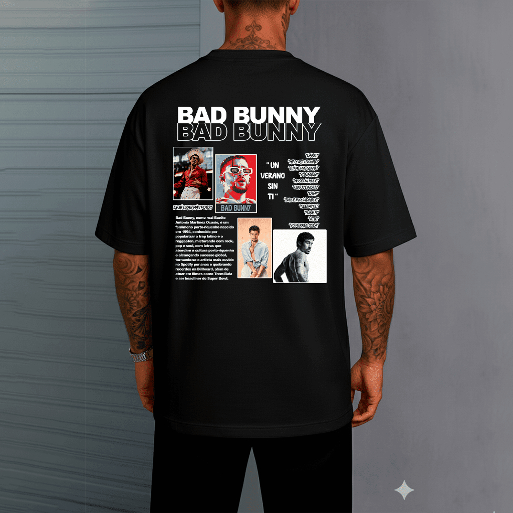 Camiseta Oversized Bad Bunny Un Verano Sin Ti Moda Urbana Album Tendencia 385