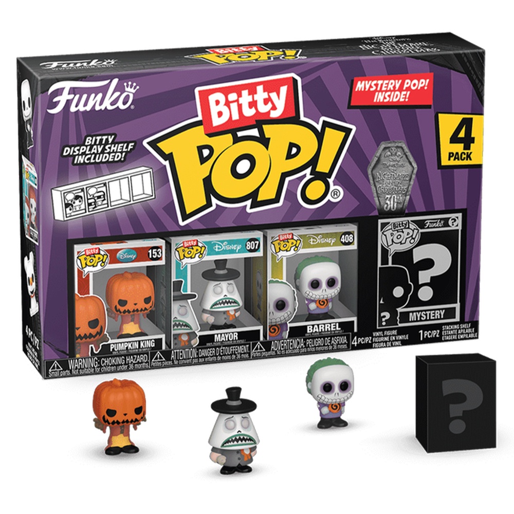 Funko Bitty Jack Skellington Pumpkin Mayor Barrel  Surpresa