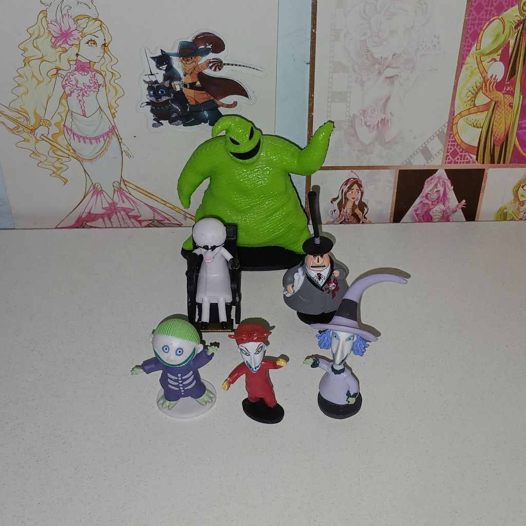 BONECO MINIATURA O ESTRANHO MUNDO DE JACK DISNEY DOUTOR FINKLESTEIN LOCK BARREL RAPA SHOCK CHOQUE OOGIE BOOGIE PREFEITO