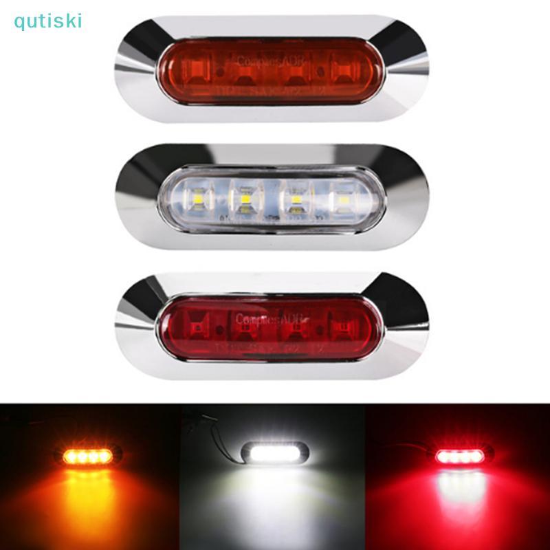 QUTI À Prova De 10V-30V 4LED Marcador Lateral Luz De Advertência Traseira Lâmpada De Folga Trailer Tru ZON