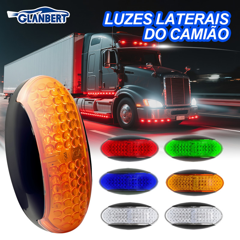 Luz Marcadora Lateral Universal 4LED , Lâmpada De Seta Para Caminhão , Luzes Traseiras , Lâmpadas De Folga Ônibus