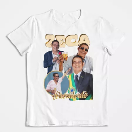 Camisa Unissex Pagodinho Deixa a vida me levar 100% Algodao