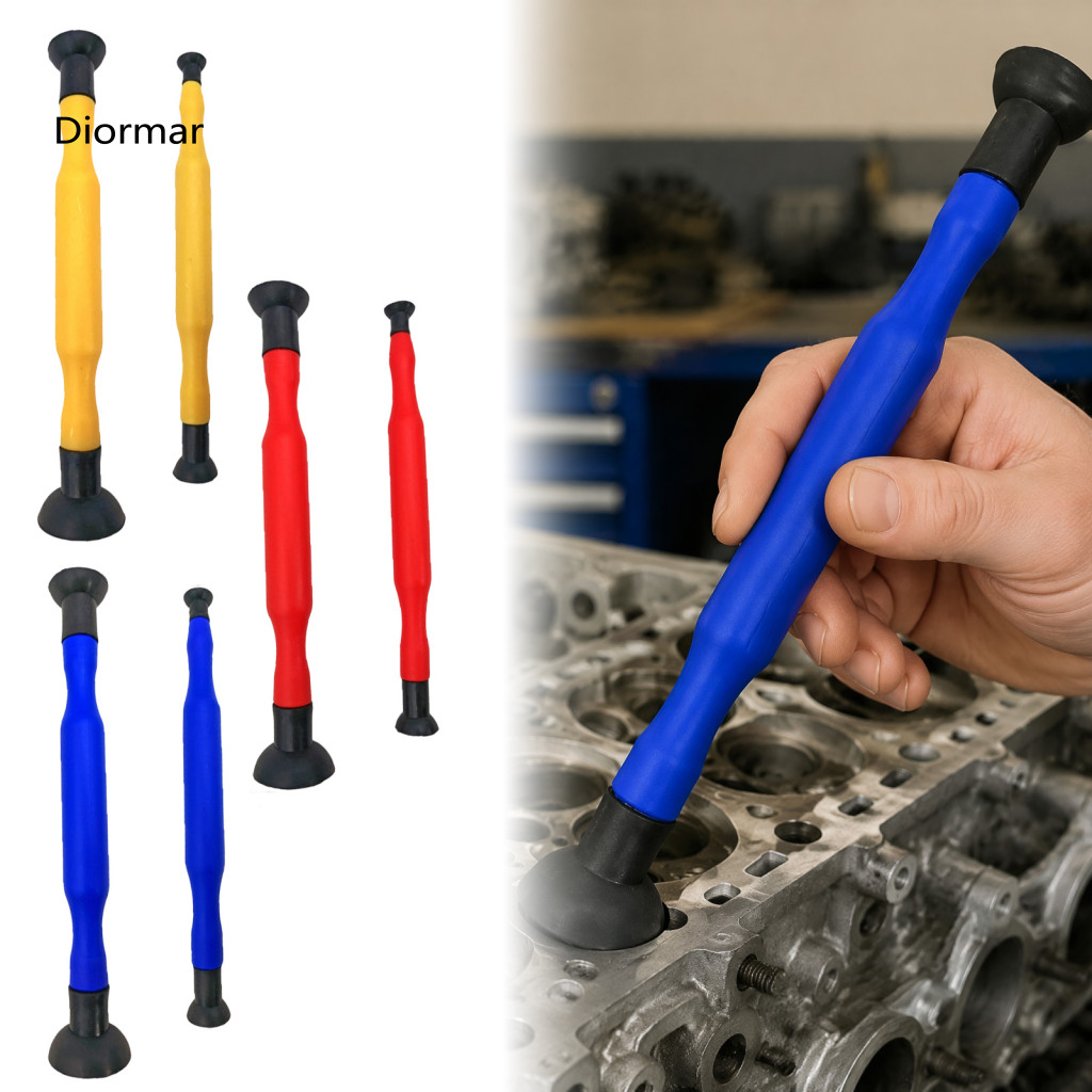 Cylinder Head Repair Kit Automotive Valve Grinding Rod 2pcs Double-ended Lapping Tool with Dual Suction Cups – Engine