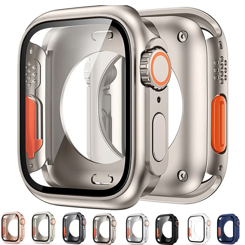 Tela Dura PC Dianteiro Traseiro Pára-Choque Capa Protetora Para Apple Watch S11 10 46mm 42mm 45mm 44mm 41mm 40mm iwatch