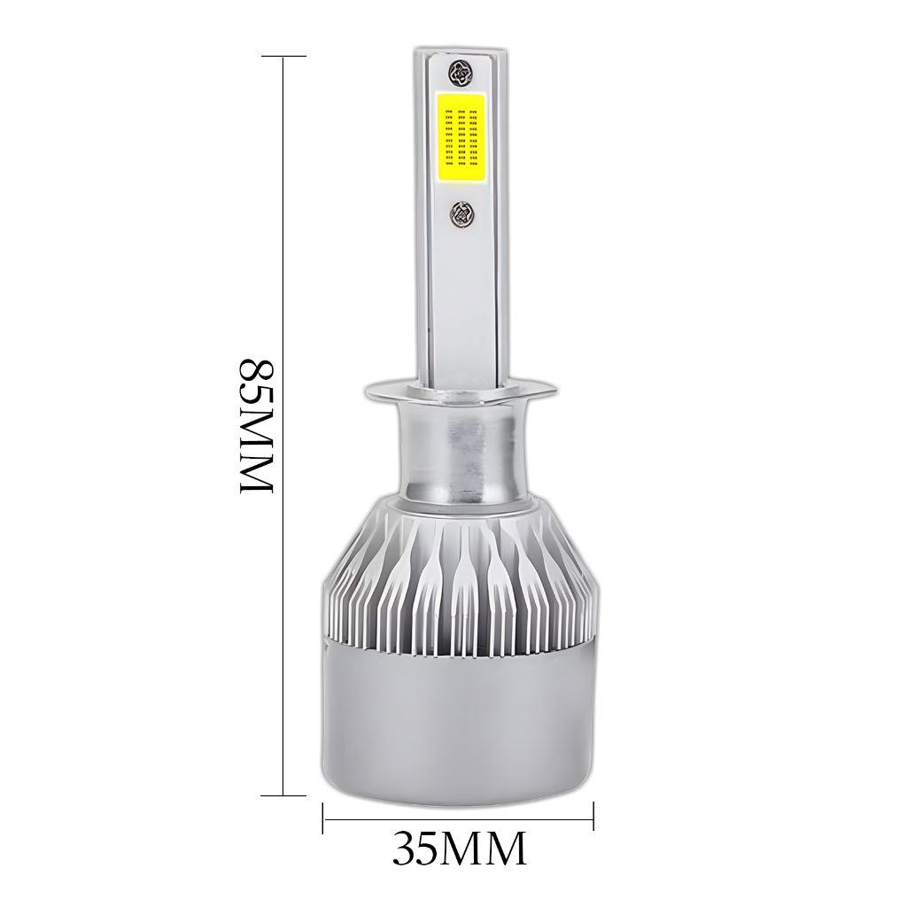 Farol LED Automotivo 36W 3800LM 6000K IP68 COB Alta Baixa Nevoeiro Super Brilho Universal