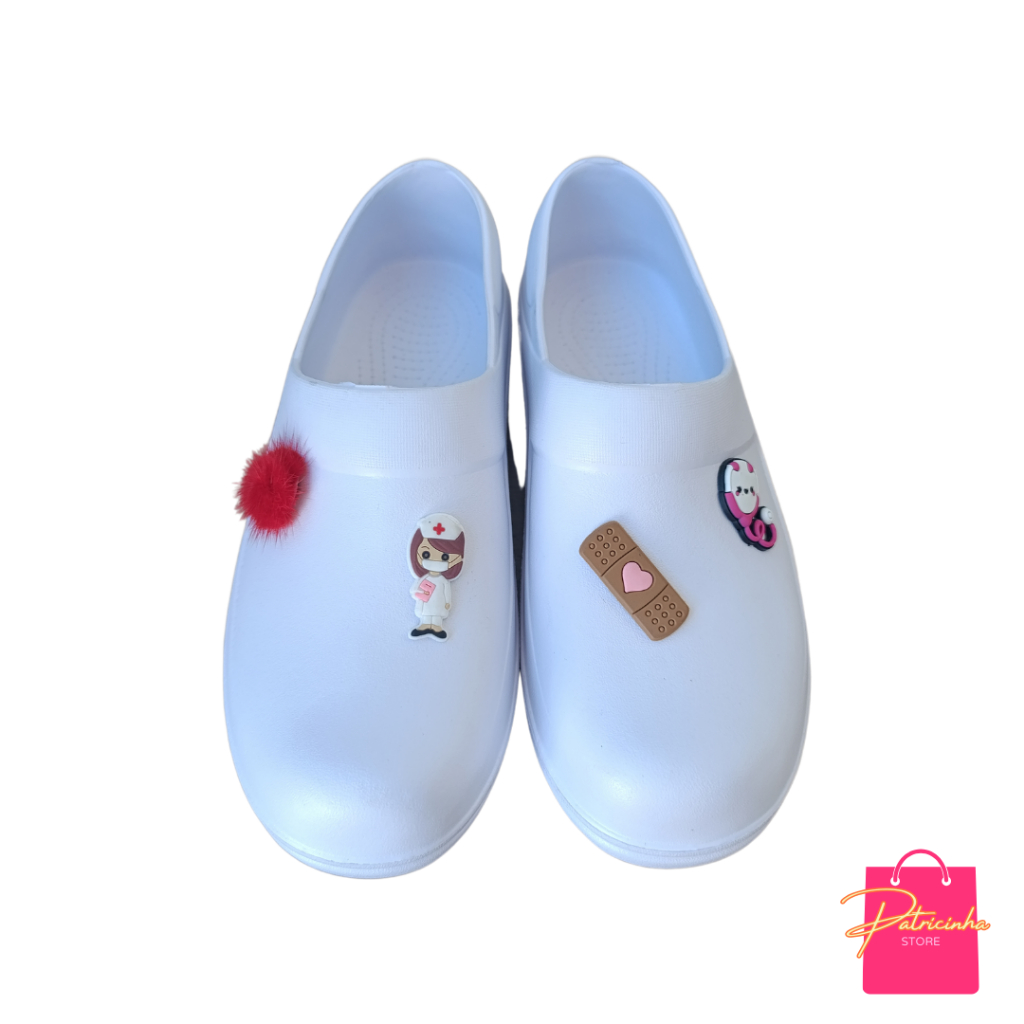 Sapato Profissional em EVA Personalizado para Enfermeiras – Leve, Confortável e Seguro! 🏥👩‍⚕️