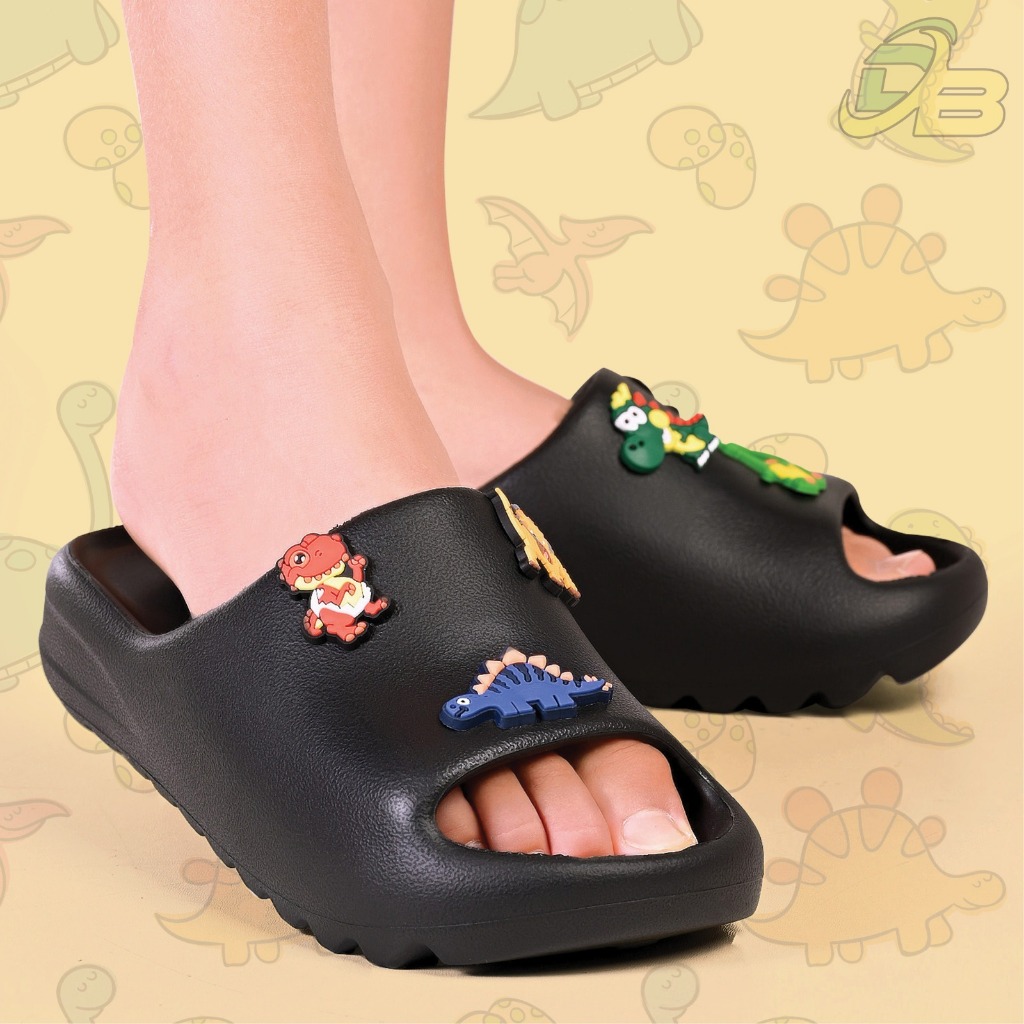 Chinelo EVA 100% Infantil Meninos Masculino Dinossauros Personalizado Pecinha Dia a Dia Escolar 25ao36
