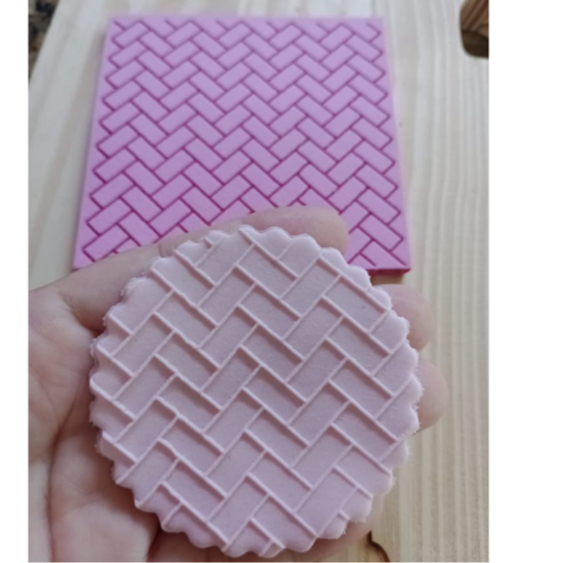 Marcador de textura  personalizado em eva forma geométrica delicada 10x10