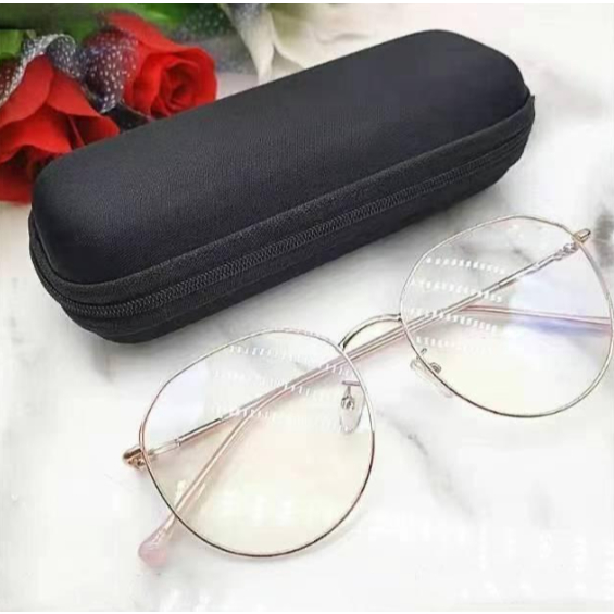Estojo EVA Preto para Óculos com Zíper e Flanela de Limpeza Proteção Segura e Personalizada