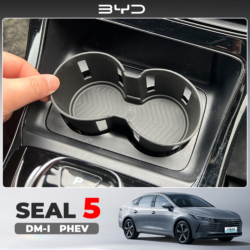 2025 BYD selo 5 DM-I PHEV modificação Interior dedicada controle Central copo de água limite capa TPE suporte de copo de