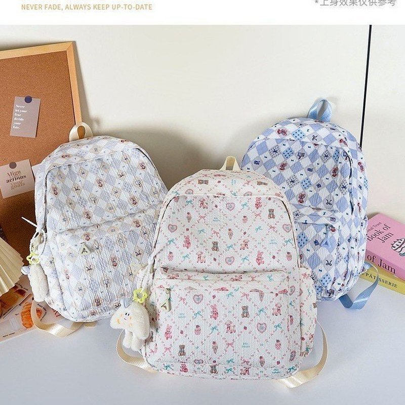 Ins estudantes do ensino médio de grande capacidade tesouro mochila feminina Commuter All-Ma