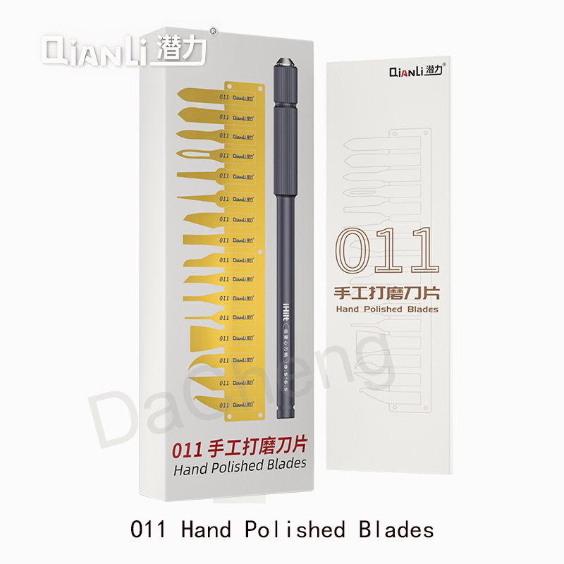 QianLi Cola Polida À Mão Remover 011 Chips De Desoldagem CPU Reparo De Telefones Móveis 16 Lâminas Modelos Curvos Suaves