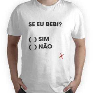 Camiseta Camisa Masculina carnaval se eu bebi frase festa engraçado adulto