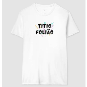Camiseta Masculina Carnaval Titio Folia Festa 100% Algodão
