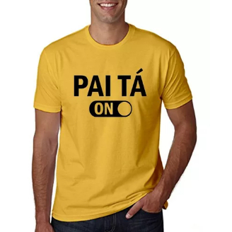 Camiseta  Pai Tá On Carnaval Bloquinho Festa 100% Algodão